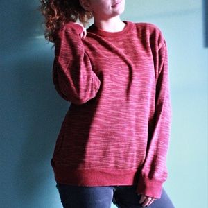 Burgundy Crew Neck Sweater